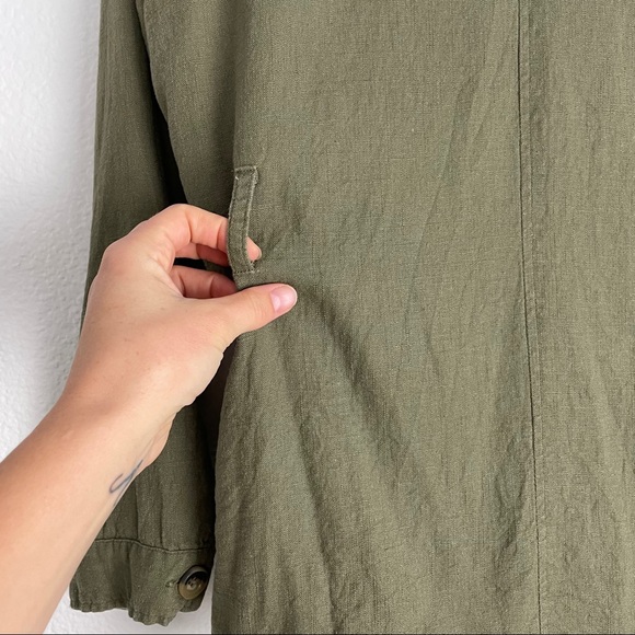 JUSTFAB Army Linen Canvas Jacket - Picture 5 of 9